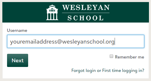 Blackbaud Login Instructions Staff And Students Wesleyan School