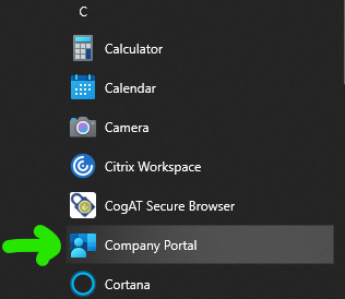 Accessing Company Portal To Install Applications – Wesleyan School